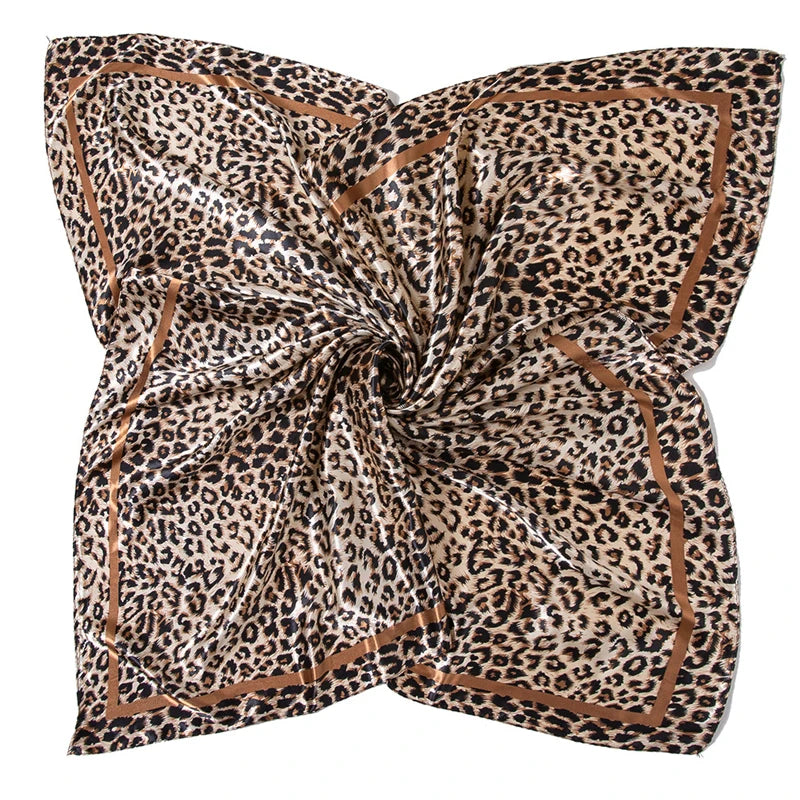 90*90cm Hair Scarf Women Fashion Designer Beautiful Flowers Foulard