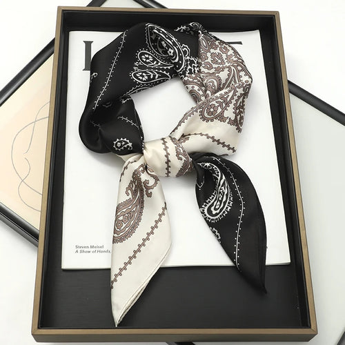 2024 New Fashion 70X70cmPrinted Women's Scarf Pashmina Silk Scarf