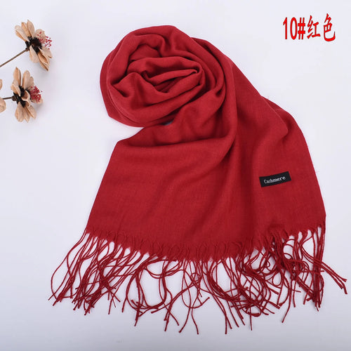 New autumn and winter solid color scarf for both men and women, 100g
