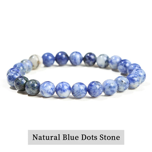 JD Natural Stone Beads Bracelet Amethyst Tiger Eye Crystal Quartz