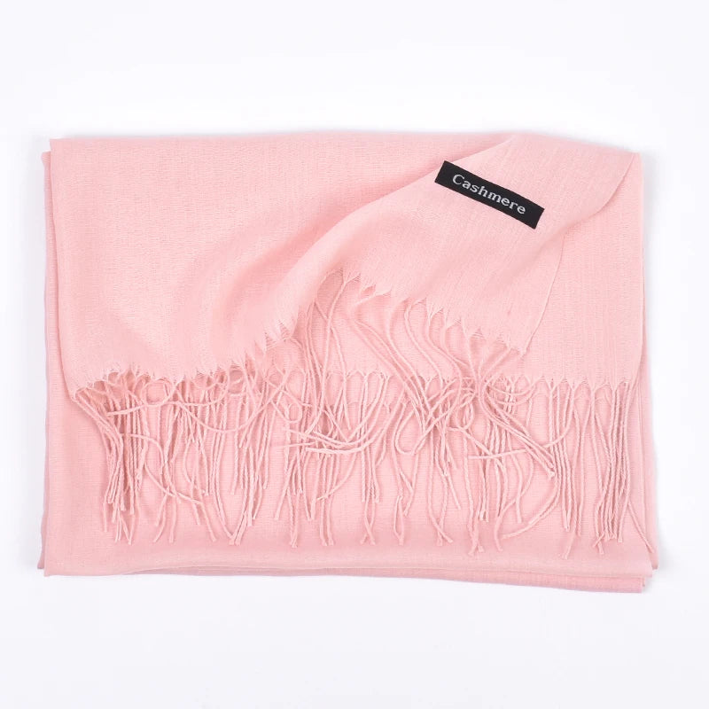 New autumn and winter solid color scarf for both men and women, 100g
