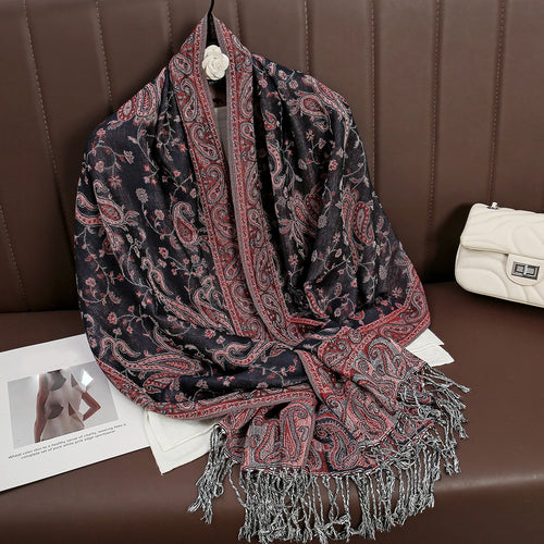 Luxury Brand Autumn Cashmere Pashmina Shawl Lady Wrap Warm Winter