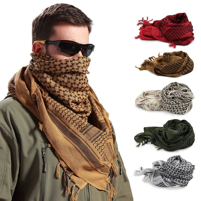 Summer Women Tactical Arab Scarf Men Fashion Lightweight Hijab Scarf