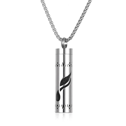 Long Strip Stainless Steel Aromatherapy Necklace Perfume Diffuser