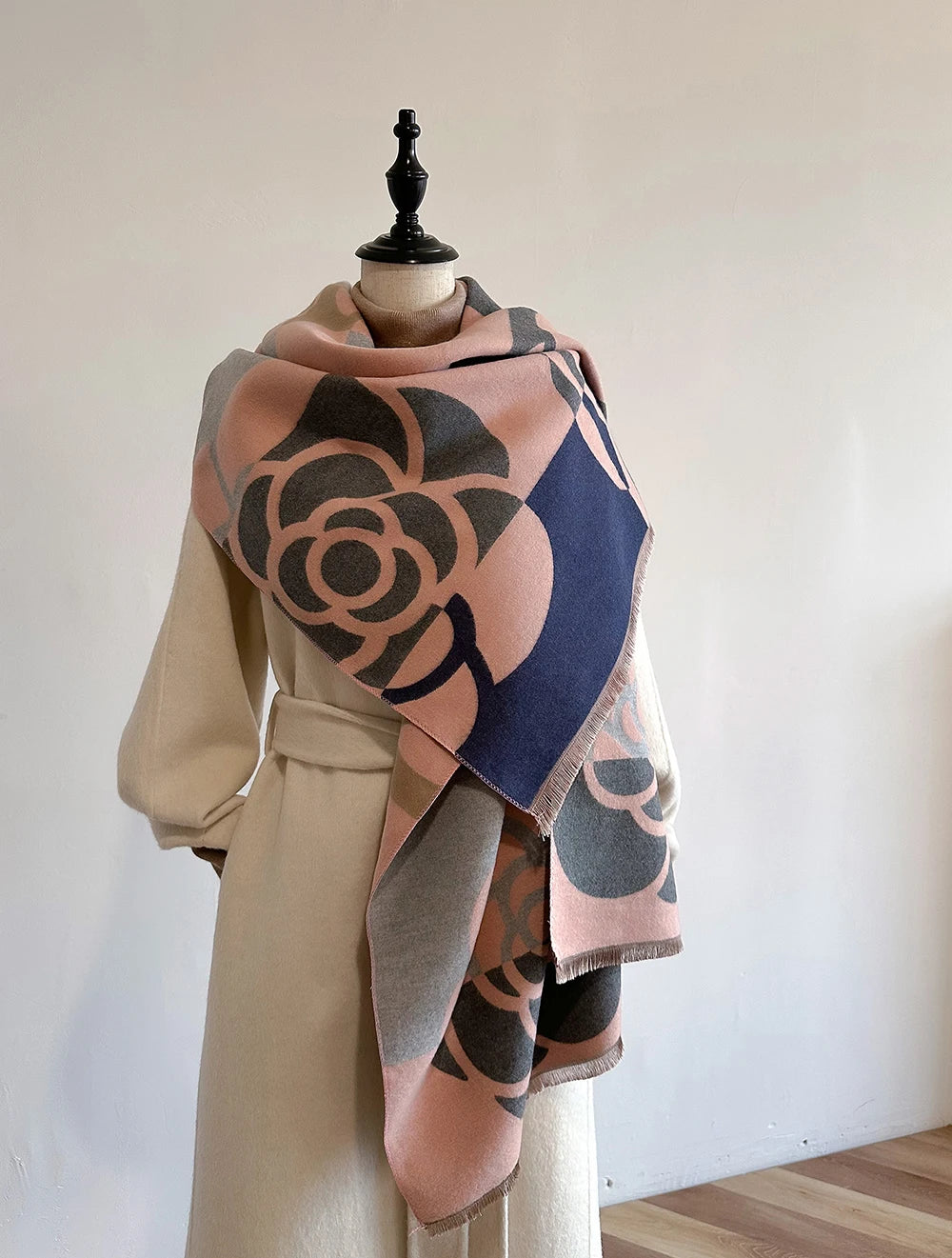 Cashmere Scarf for Women Thick Warm Winter Blanket Brand Female Luxury