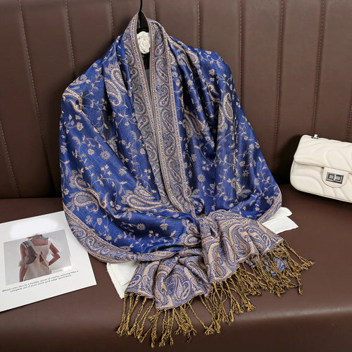 Luxury Brand Autumn Cashmere Pashmina Shawl Lady Wrap Warm Winter