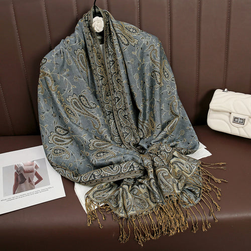 Luxury Brand Autumn Cashmere Pashmina Shawl Lady Wrap Warm Winter
