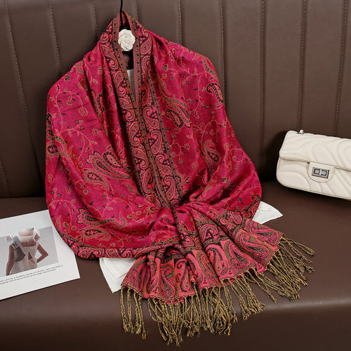 Luxury Brand Autumn Cashmere Pashmina Shawl Lady Wrap Warm Winter