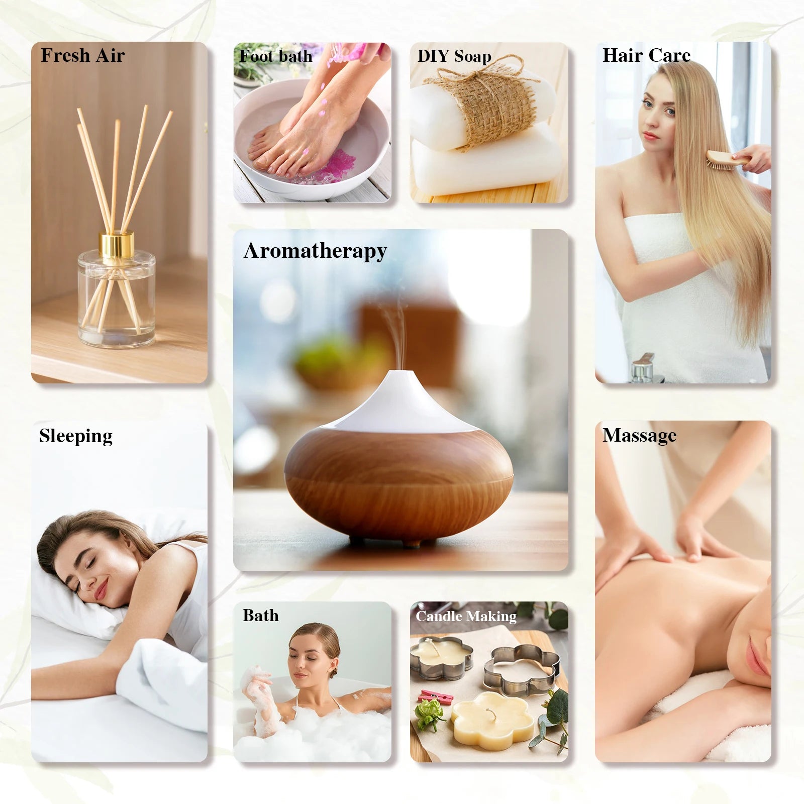 MAYJAM 10ML Essential Oil Lavender Jasmine Eucalyptus Vanilla