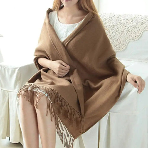 Winter Female Lattice Imitation Cashmere Scarf Autumn And Winter Thick