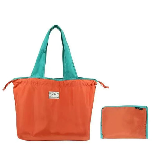 Foldable Eco-Friendly Shoulder Bags Women's Reusable Grocery Bag Large