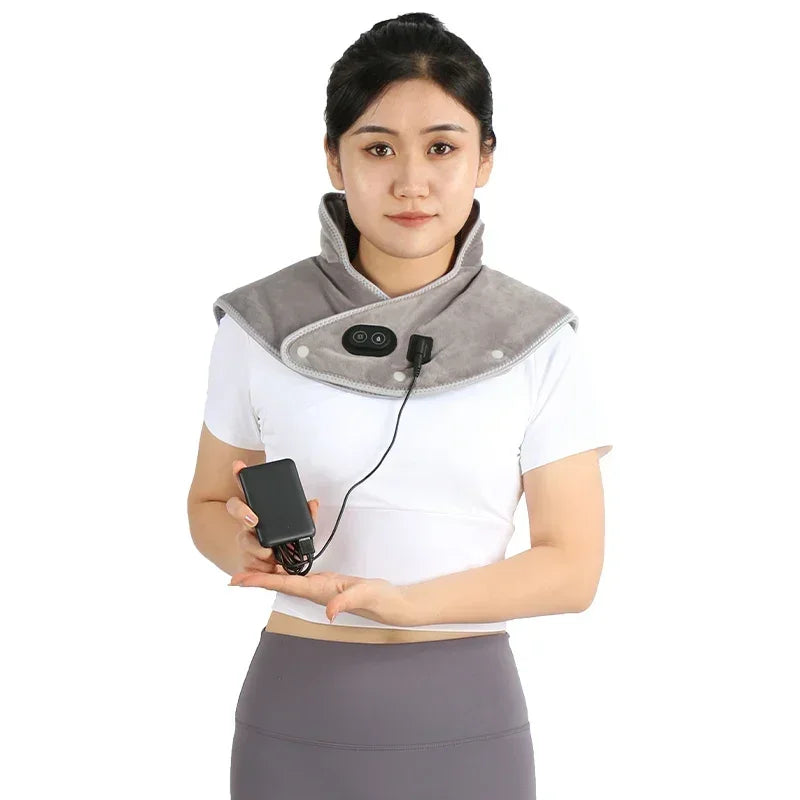 Electric Heating Shoulder Neck Pad Cervical Wrap Three Gear Thermal