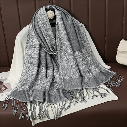 Luxury Brand Autumn Cashmere Pashmina Shawl Lady Wrap Warm Winter