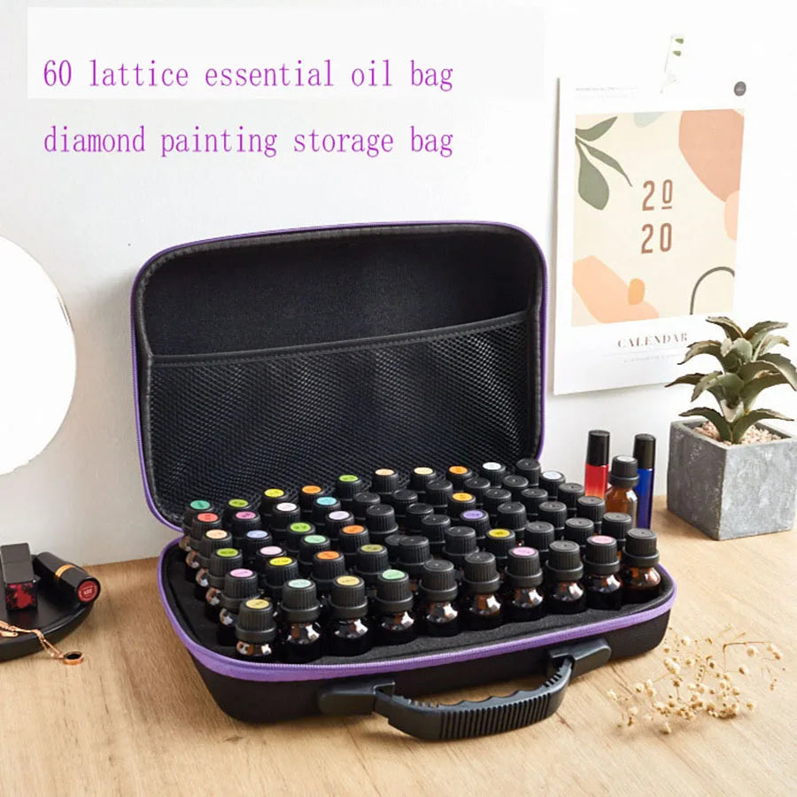 60 bottles Essential oil box 15ml Essential oil collection bag Travel