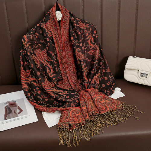 Luxury Brand Autumn Cashmere Pashmina Shawl Lady Wrap Warm Winter