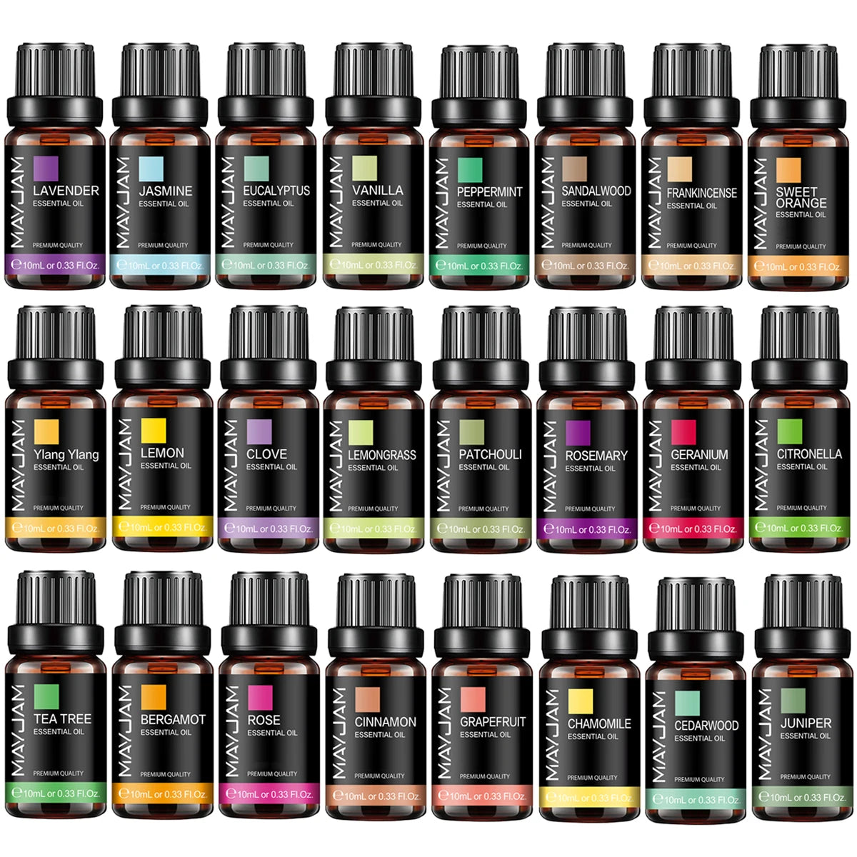 MAYJAM 10ML Essential Oil Lavender Jasmine Eucalyptus Vanilla