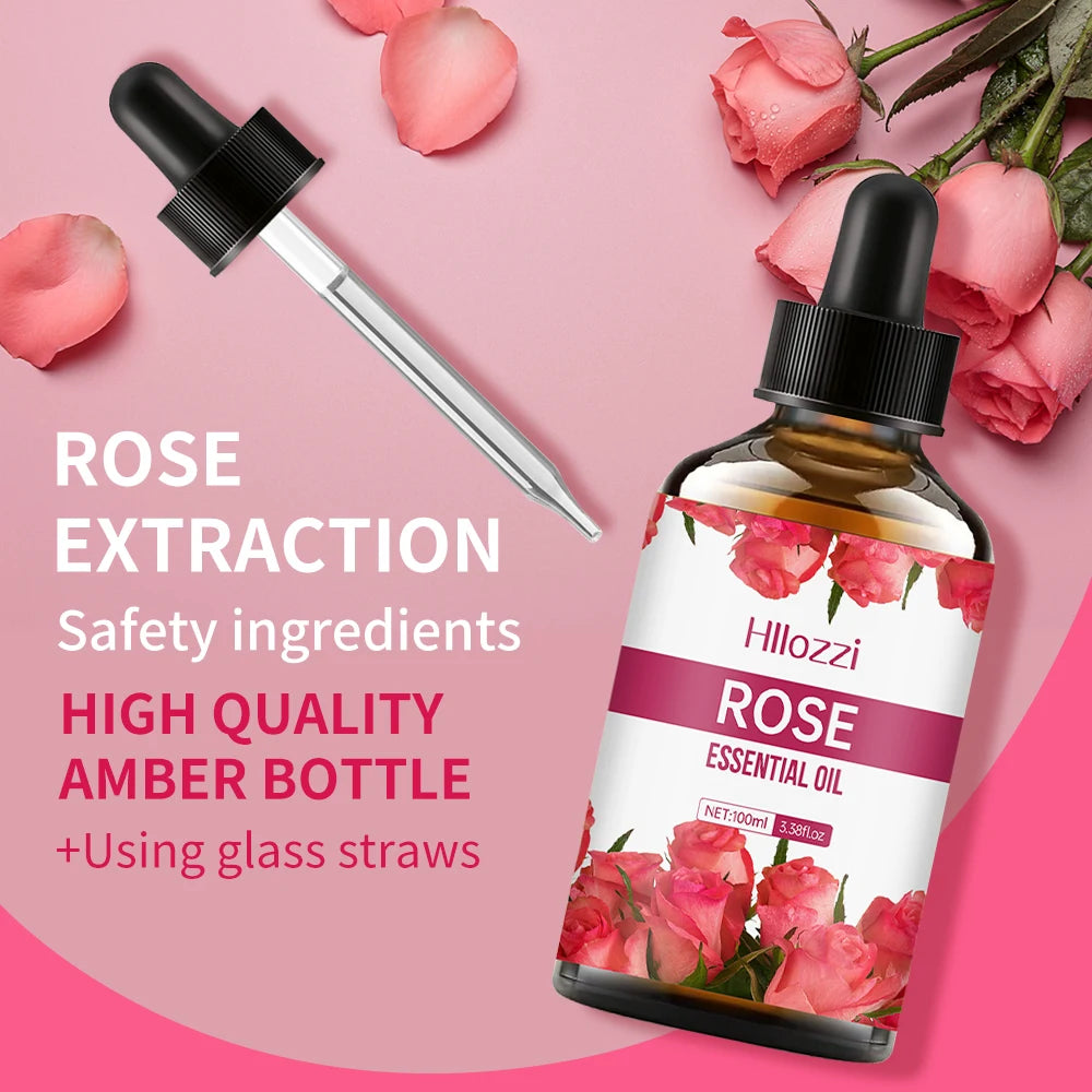 Rose essential oil face and body skin care essential oil moisturizing