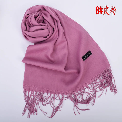 New autumn and winter solid color scarf for both men and women, 100g