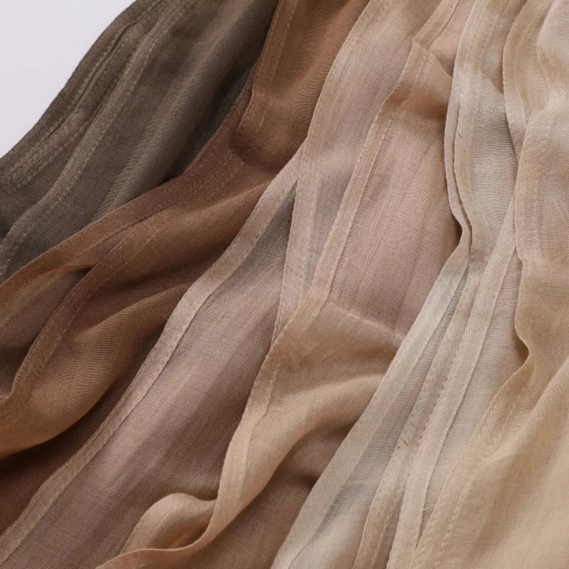 Women Big Size Plain Solid Cotton Rayon Hijab Scarf Lady High Quality