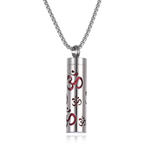 Long Strip Stainless Steel Aromatherapy Necklace Perfume Diffuser