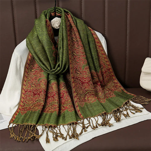 Luxury Brand Autumn Cashmere Pashmina Shawl Lady Wrap Warm Winter