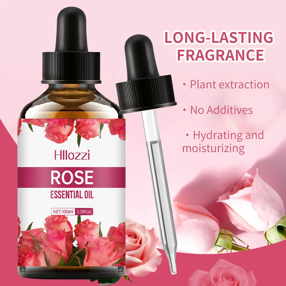Rose essential oil face and body skin care essential oil moisturizing