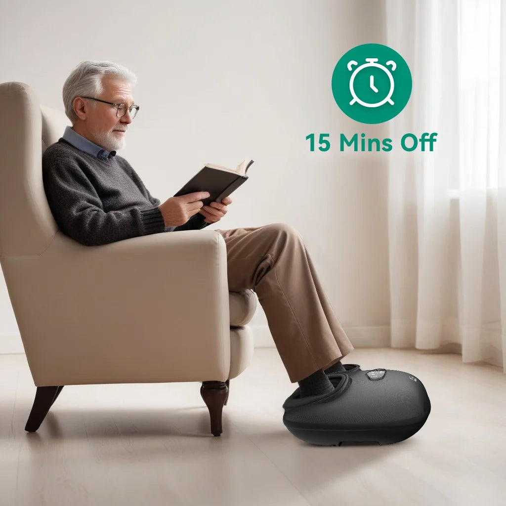 Shiatsu Foot Massager with Soothing Heat, Kneading Foot Massager Machine Improve Blood Circulation Size 13, Gifts