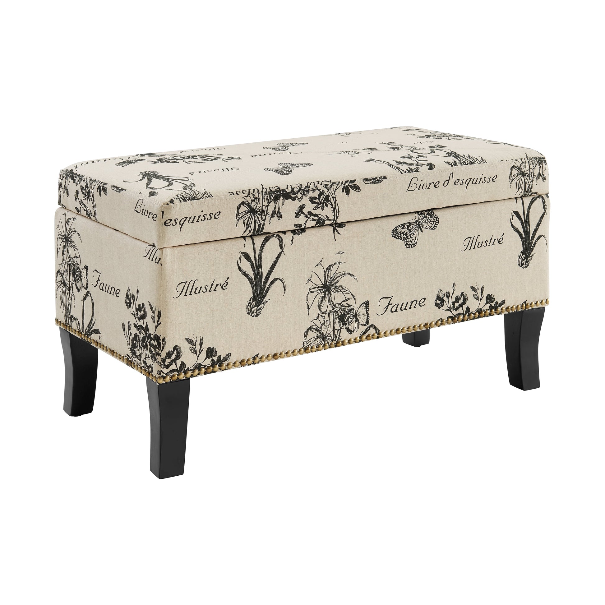Stephanie Ottoman Botanical Linen