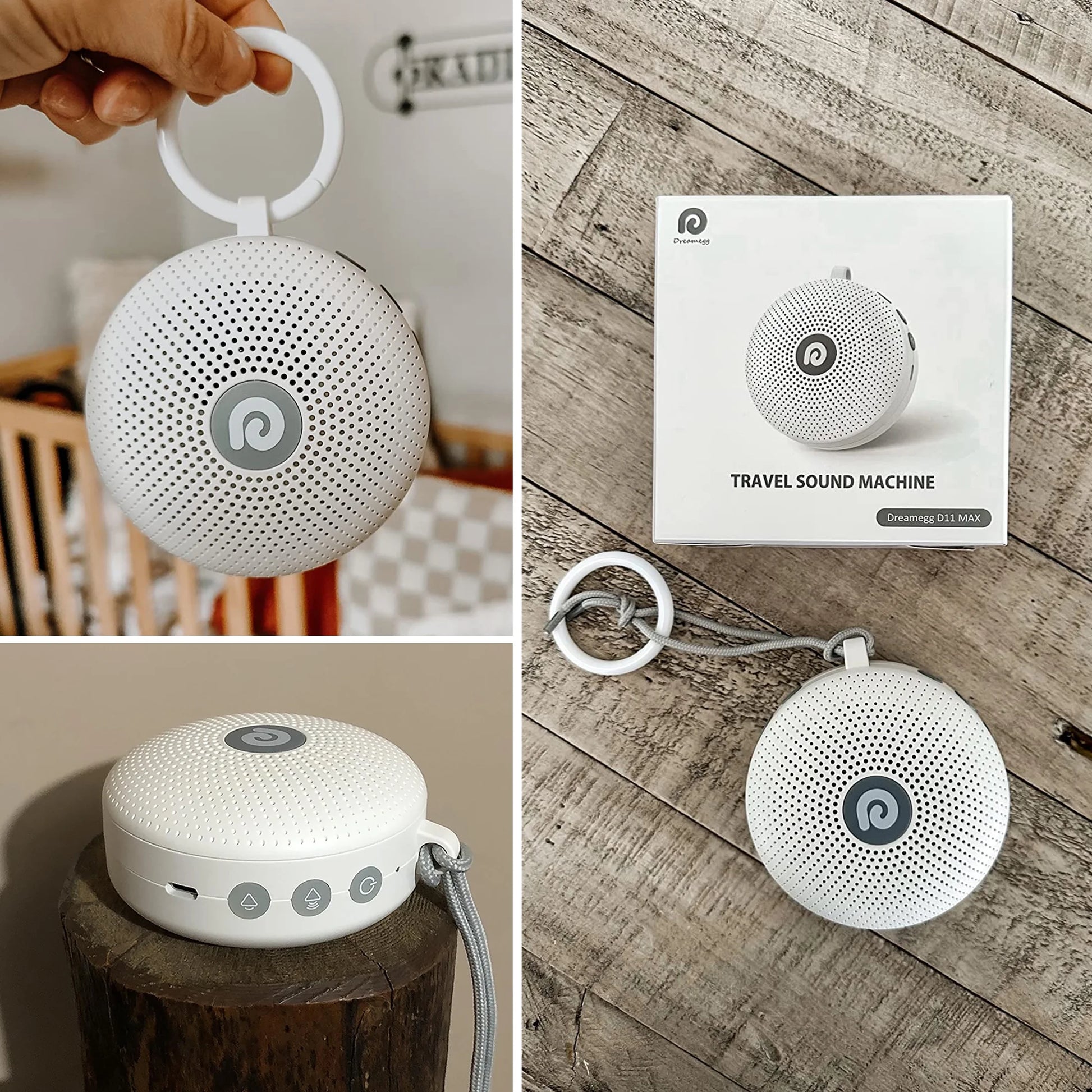White Noise Sound Machine Portable for Baby Adult Sleep 21 Soothing Sound Therapy for Home Travel