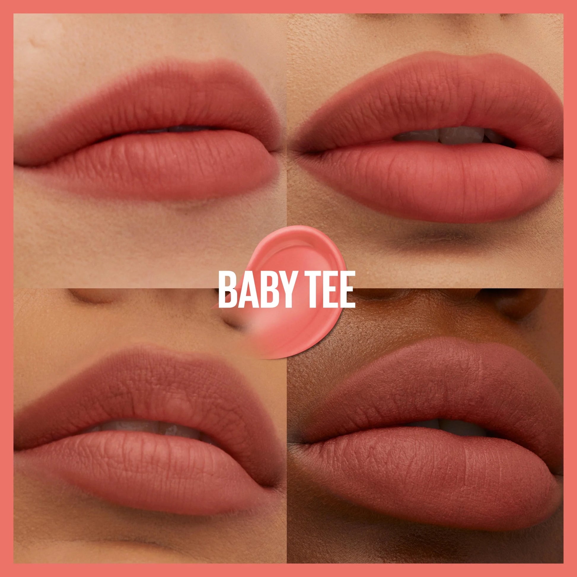 Super Stay Teddy Tint, Long Lasting Matte Lip Stain, Baby Tee, 0.17 Fl Oz