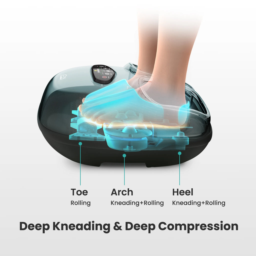 Shiatsu Foot Massager with Soothing Heat, Kneading Foot Massager Machine Improve Blood Circulation Size 13, Gifts