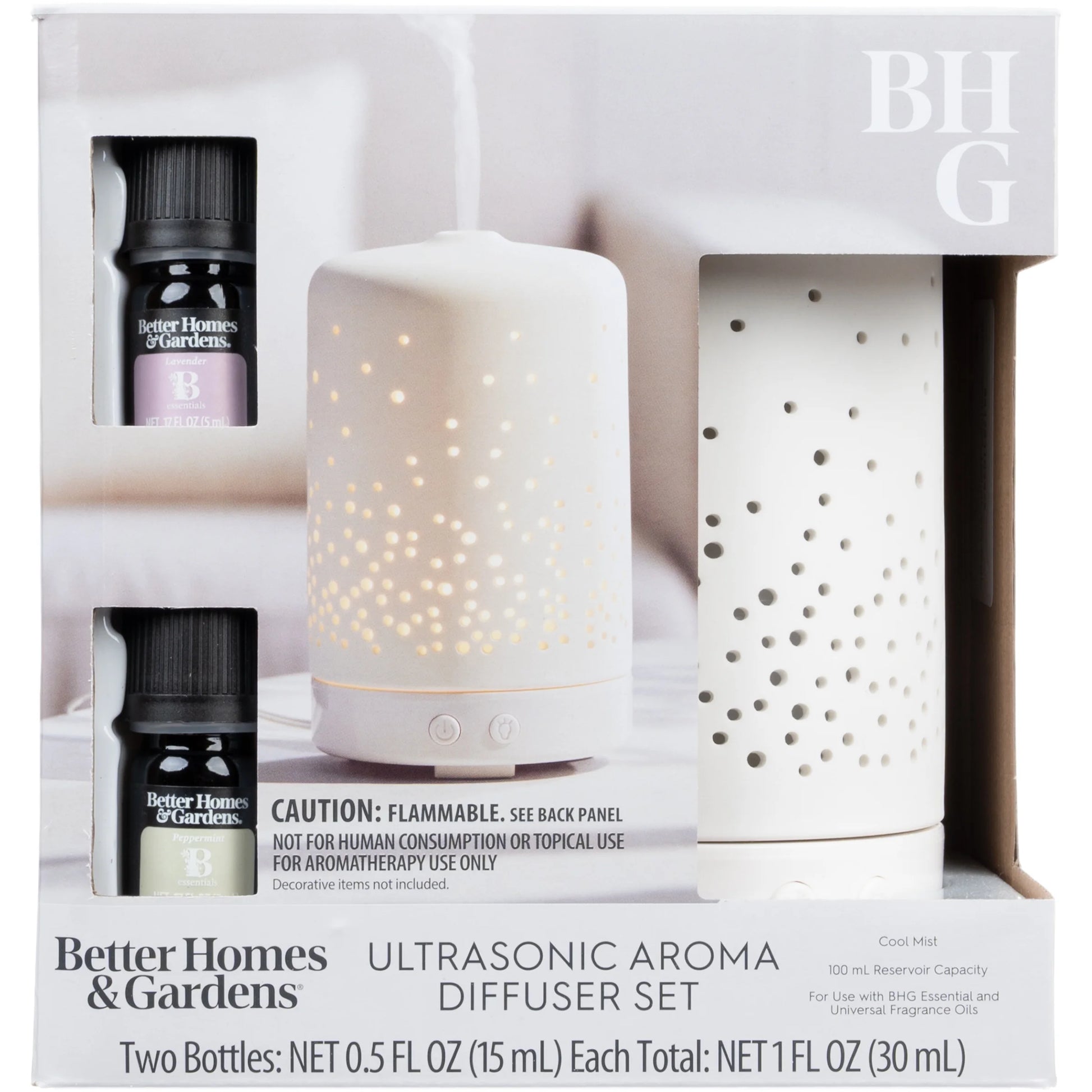 3 Piece 100 Ml Cool Mist Ultrasonic Aroma Diffuser Set, Confetti