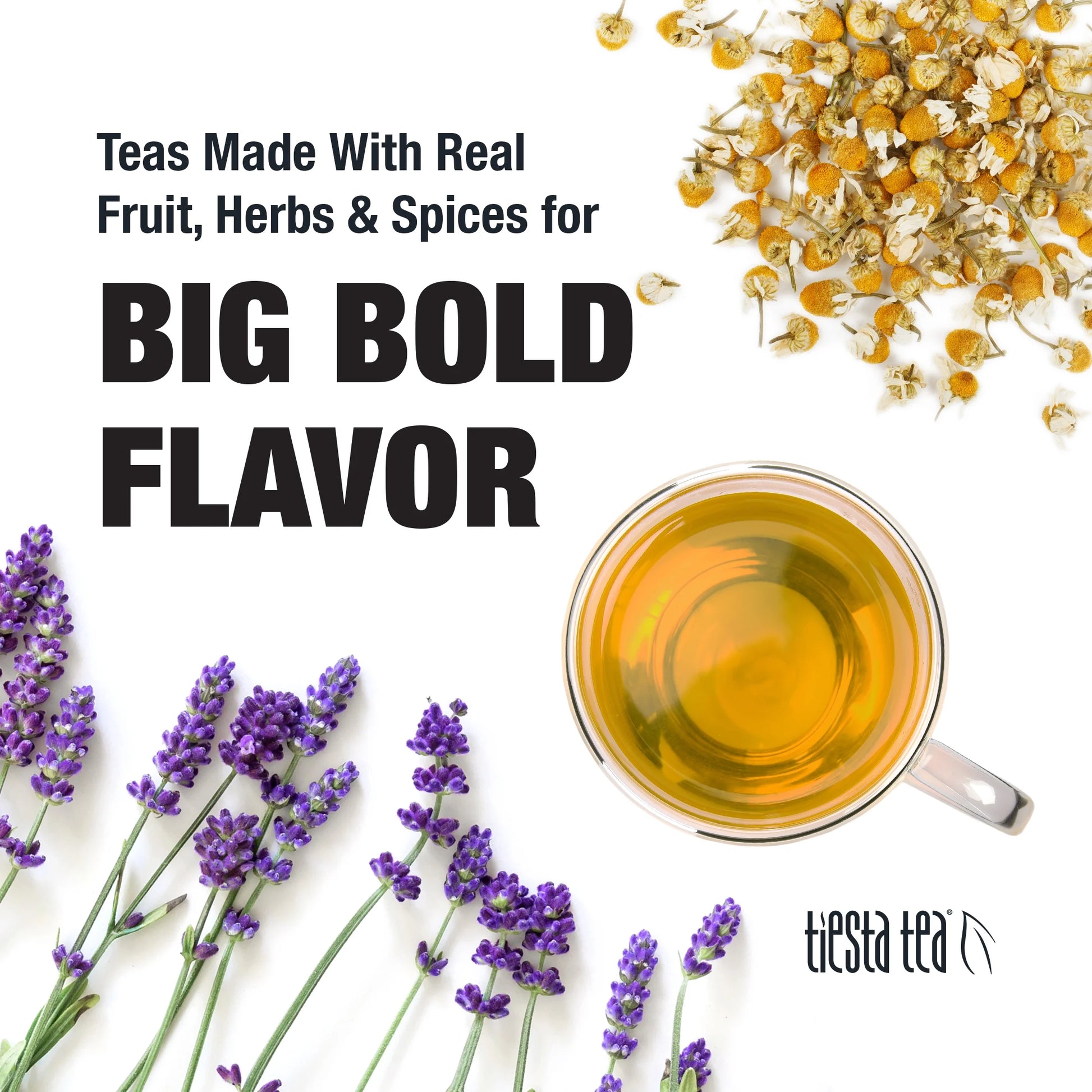 - Lavender Chamomile, Relaxer Loose Leaf Herbal Tea, Caffeine Free, Gmo-Free, Make Hot or Iced Tea & Brews up to 25 Cups - 0.9 Ounce Resealable Pouch