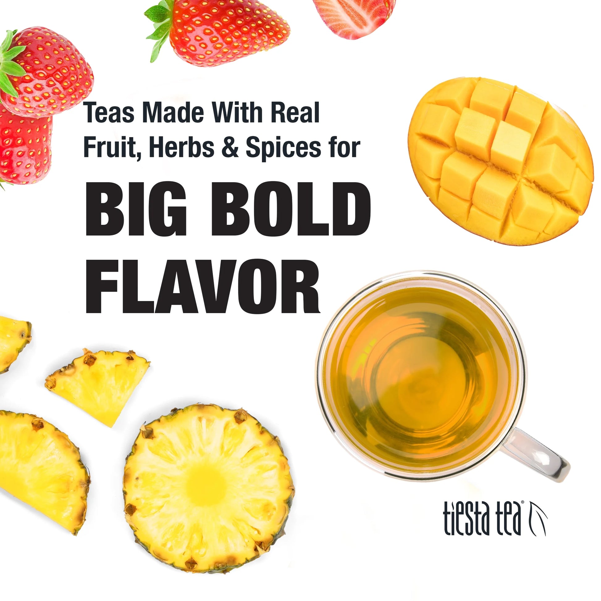 - Fruity Paradise, Slenderizer Loose Leaf Green Tea, Strawberry Pineapple Green Tea, Medium Caffeine, Gmo-Free, Make Hot or Iced Tea & Brews up to 50 Cups - 4 Ounce Refillable Tin