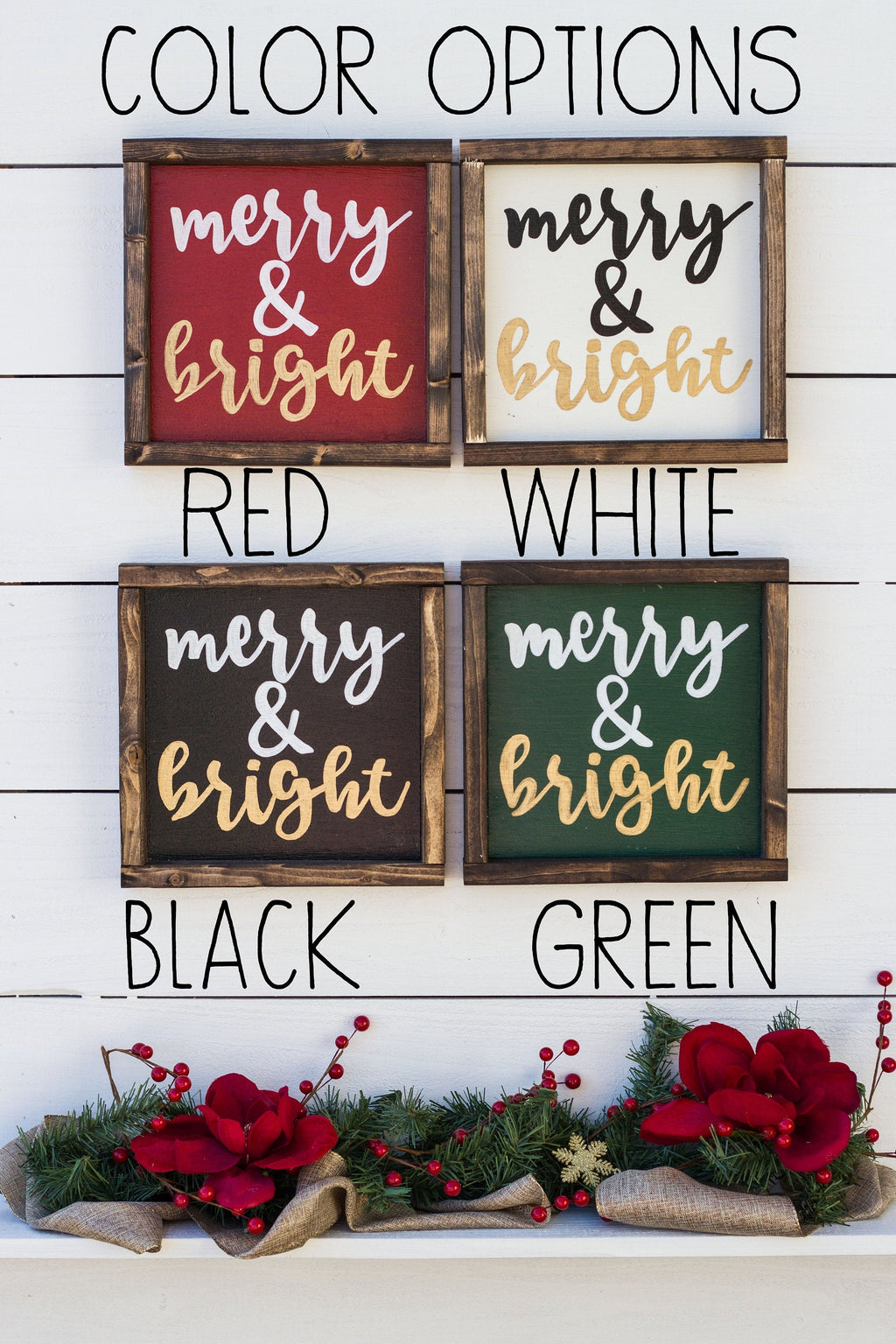 We Wish You A Merry Christmas, wood sign, Christmas Decor
