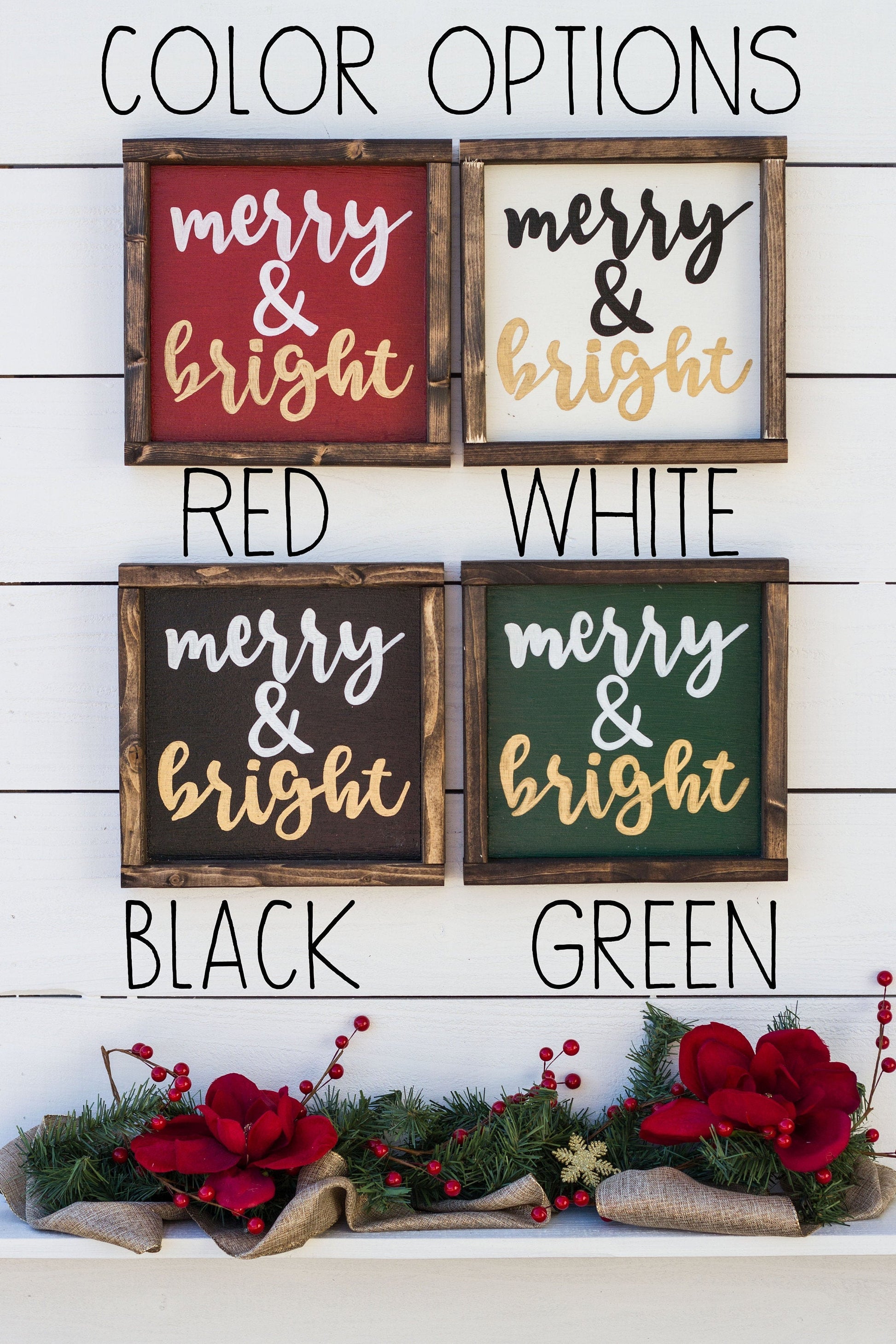 We Wish You A Merry Christmas, wood sign, Christmas Decor